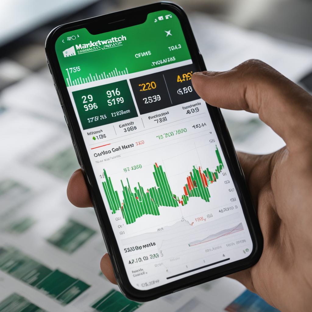 MarketWatch app with breaking stock news