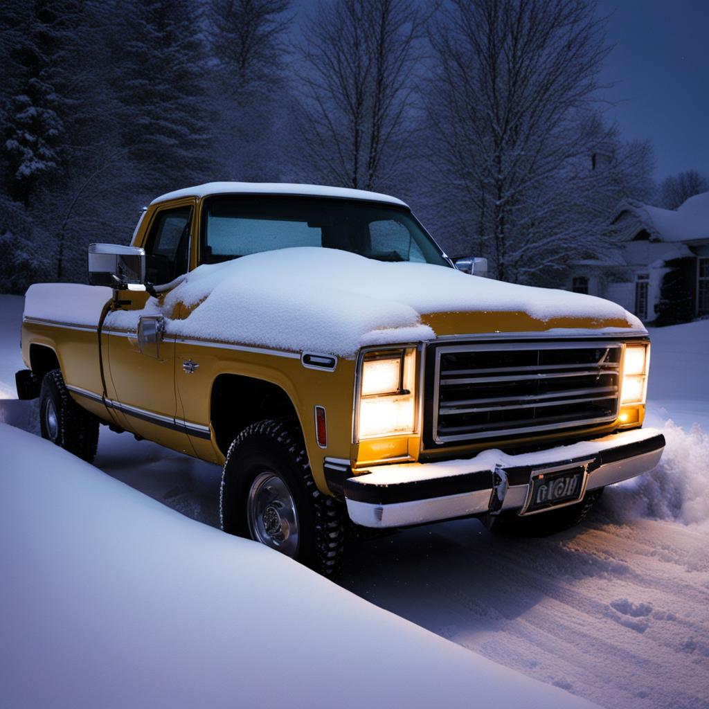 Snow plowing