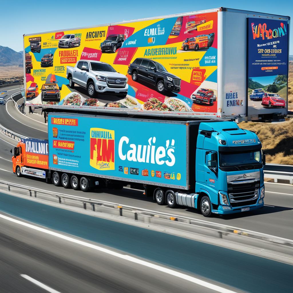 advertising on a truck
