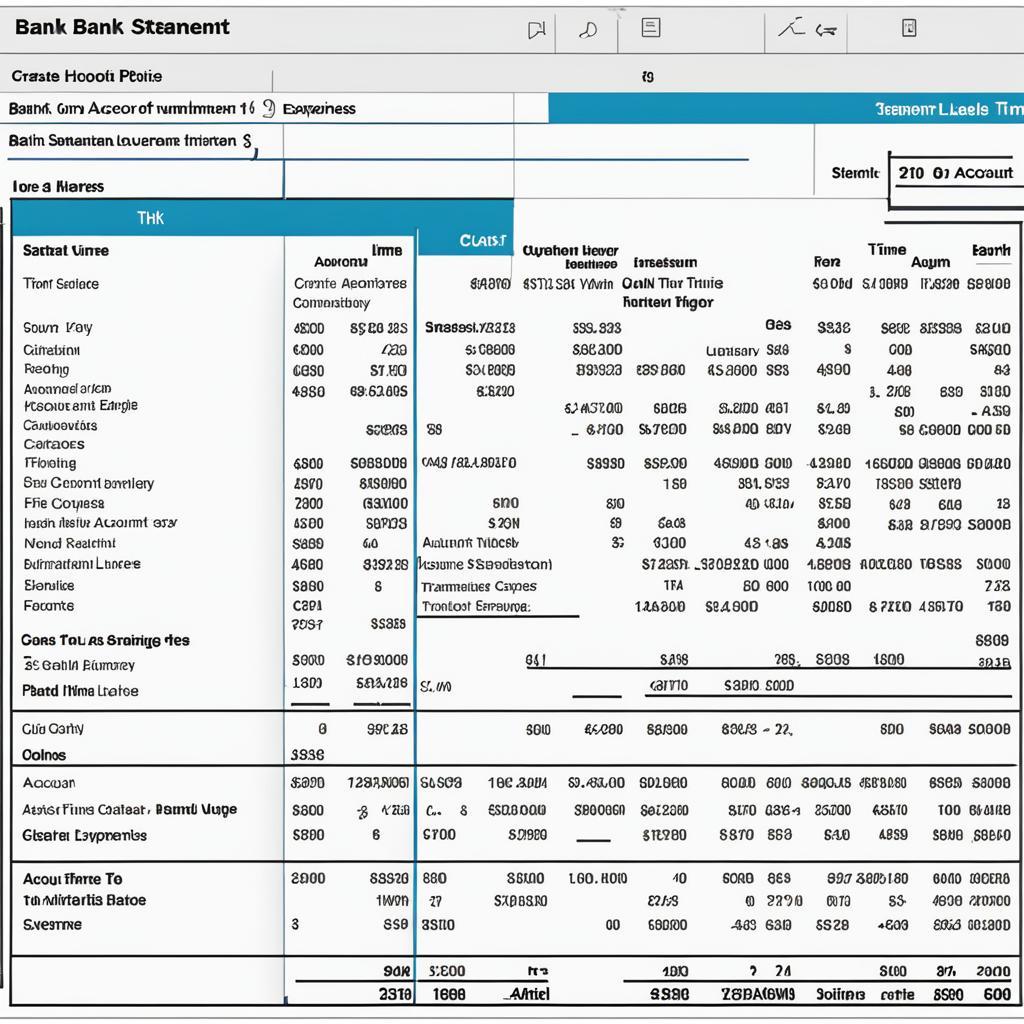 bank statement