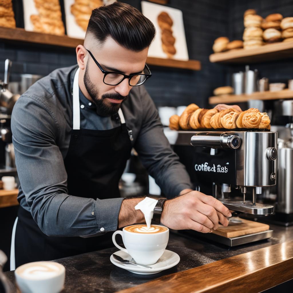barista serving coffee