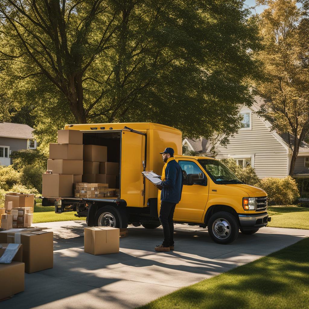 delivery service with a truck
