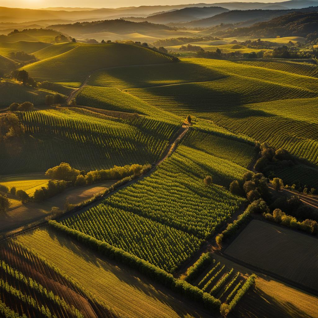 hot air balloon ride over Napa Valley vineyards