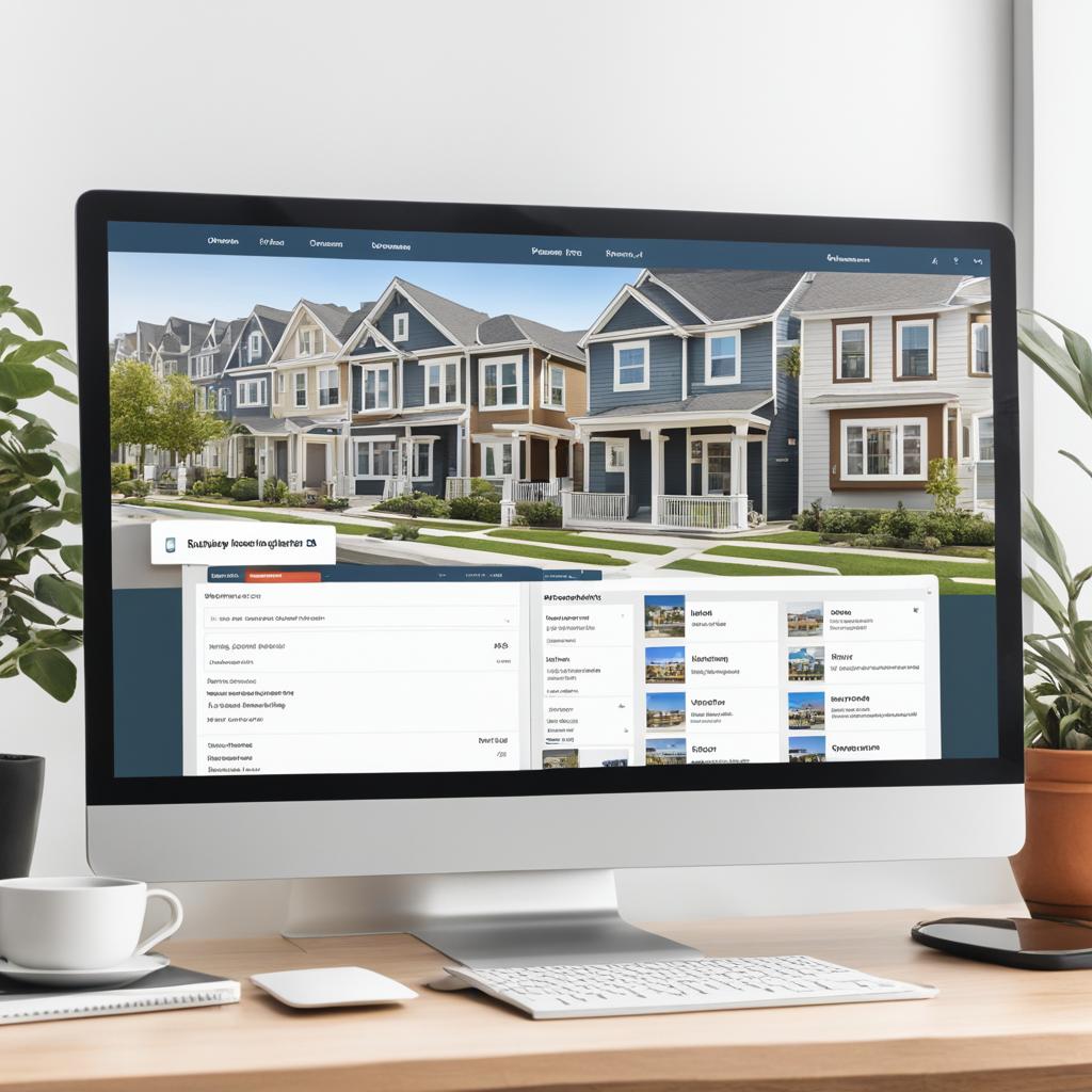 online rental listing