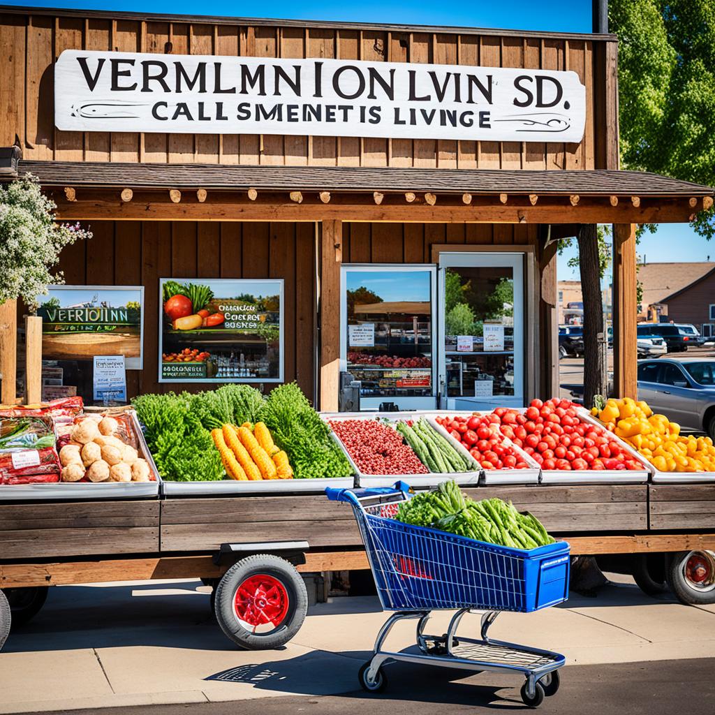 South Dakota cost of groceries