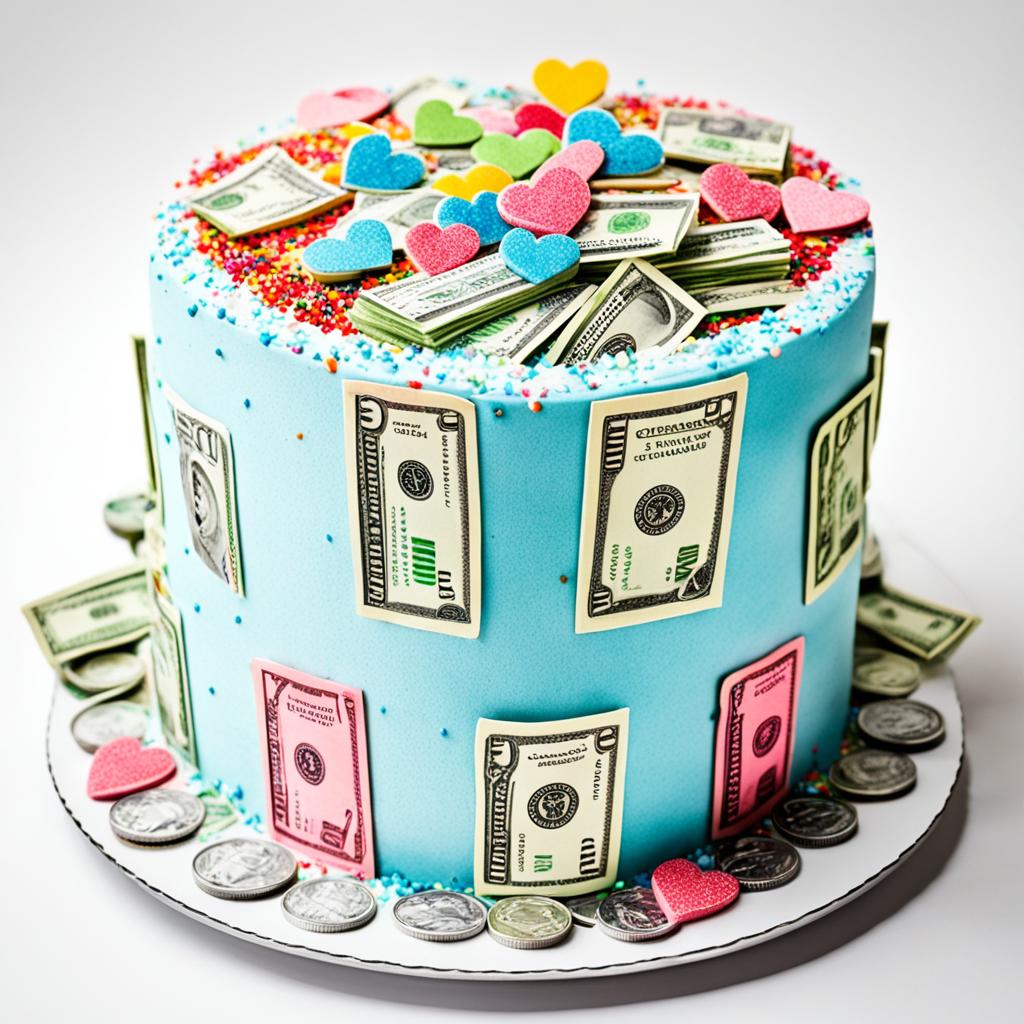 money cake for different occasions