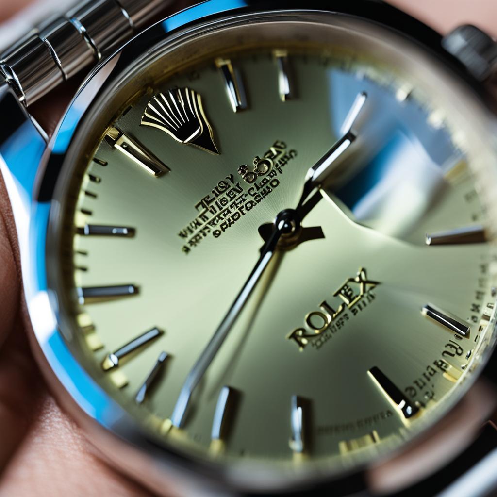Cleaning a Rolex watch