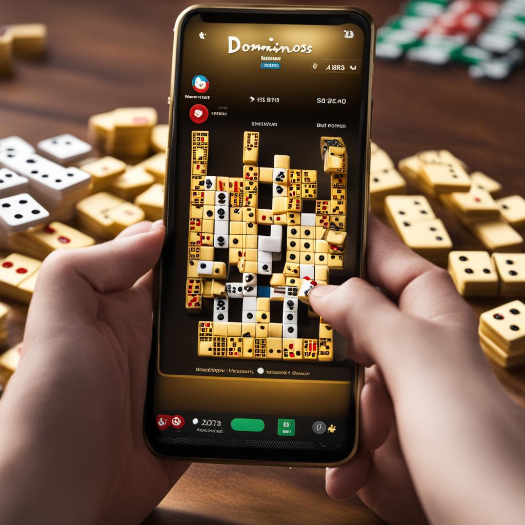 Dominoes Gold mobile dominoes game