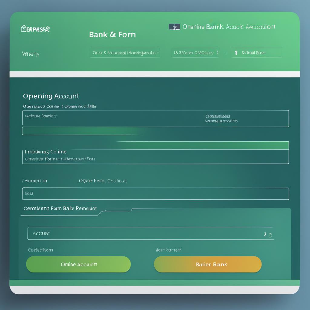 Online Bank Account Application Form