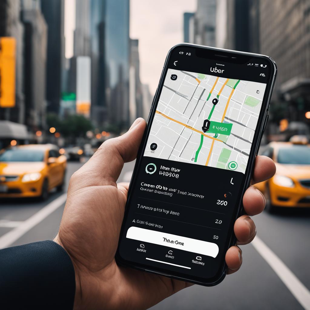 Uber ride-sharing app