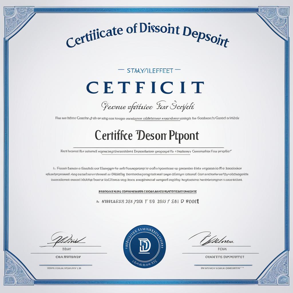 certificate of deposit