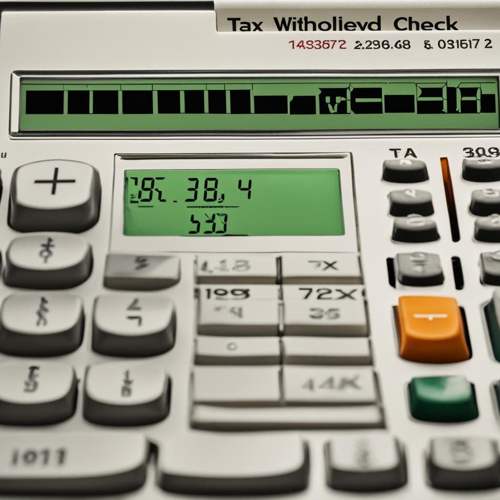 check tax withholdings