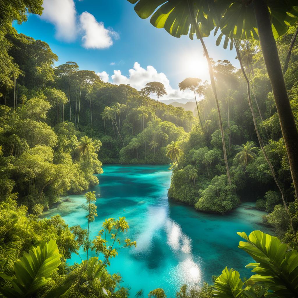 Tropical environment in American Samoa